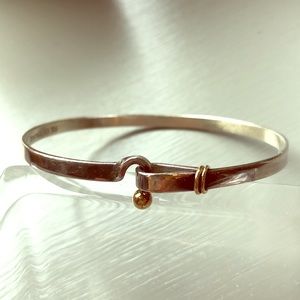 Tiffany 18k gold and silver bangle